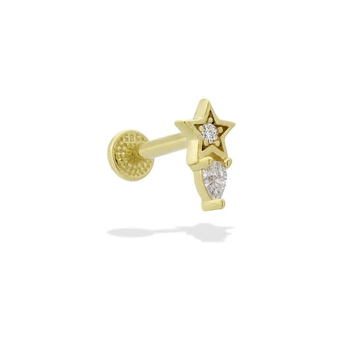 Shine Drop Gold Piercing