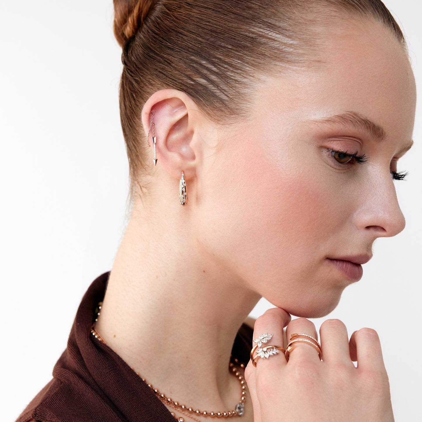 Verde Yüzük - 0.98 ct E-VS pırlanta detay görünümü