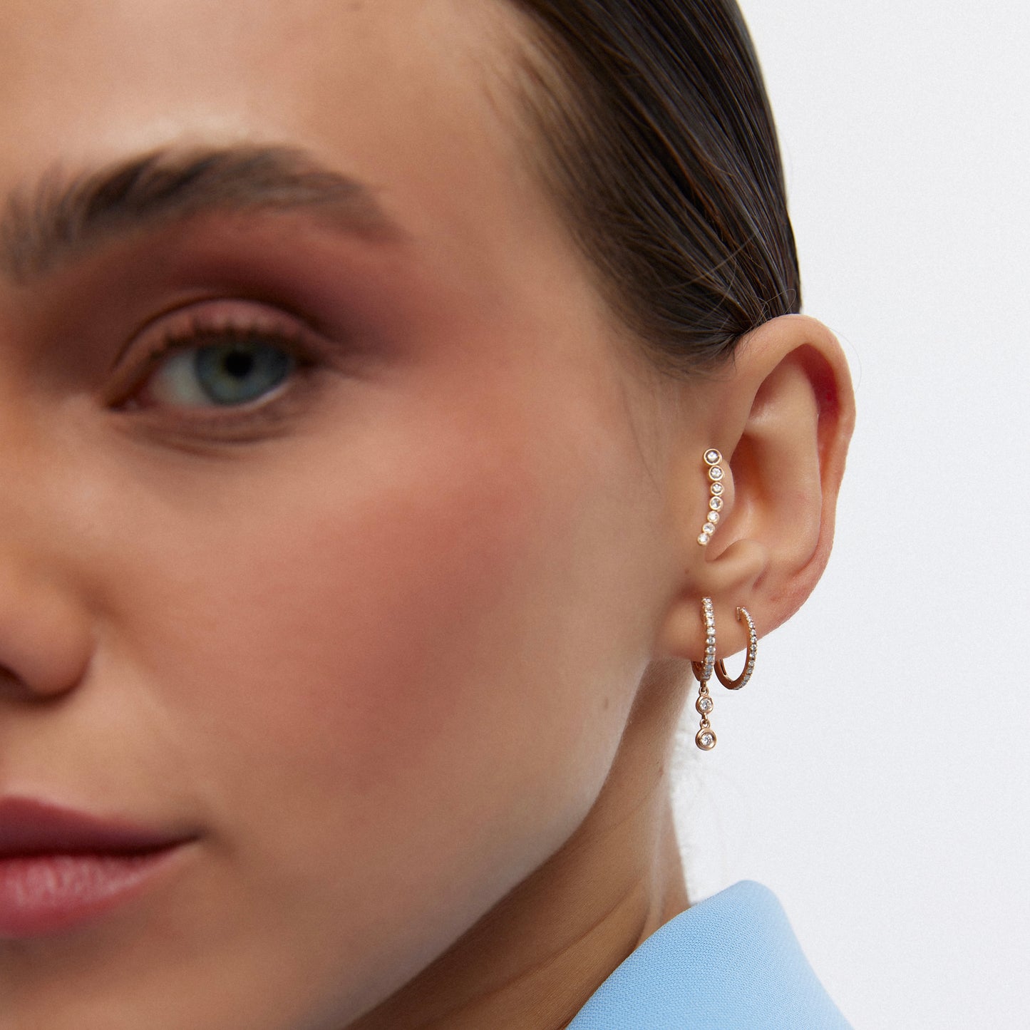 Seven Gem Gold Piercing