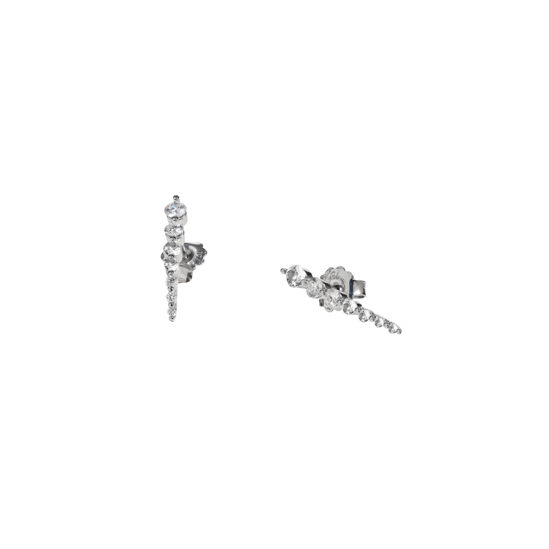 Edged Diamond Earring