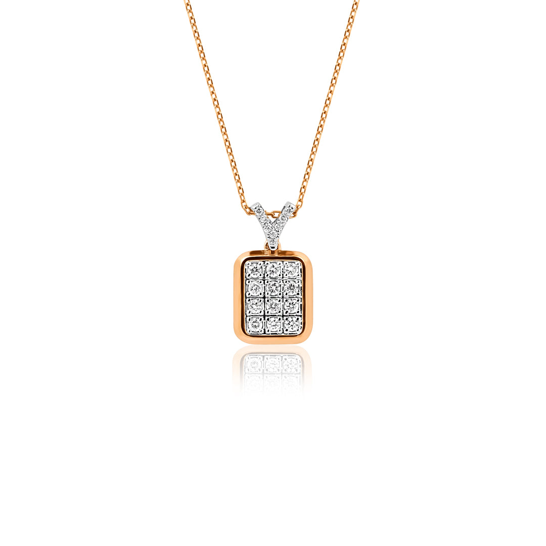 Baguette Rectangle Kolye
