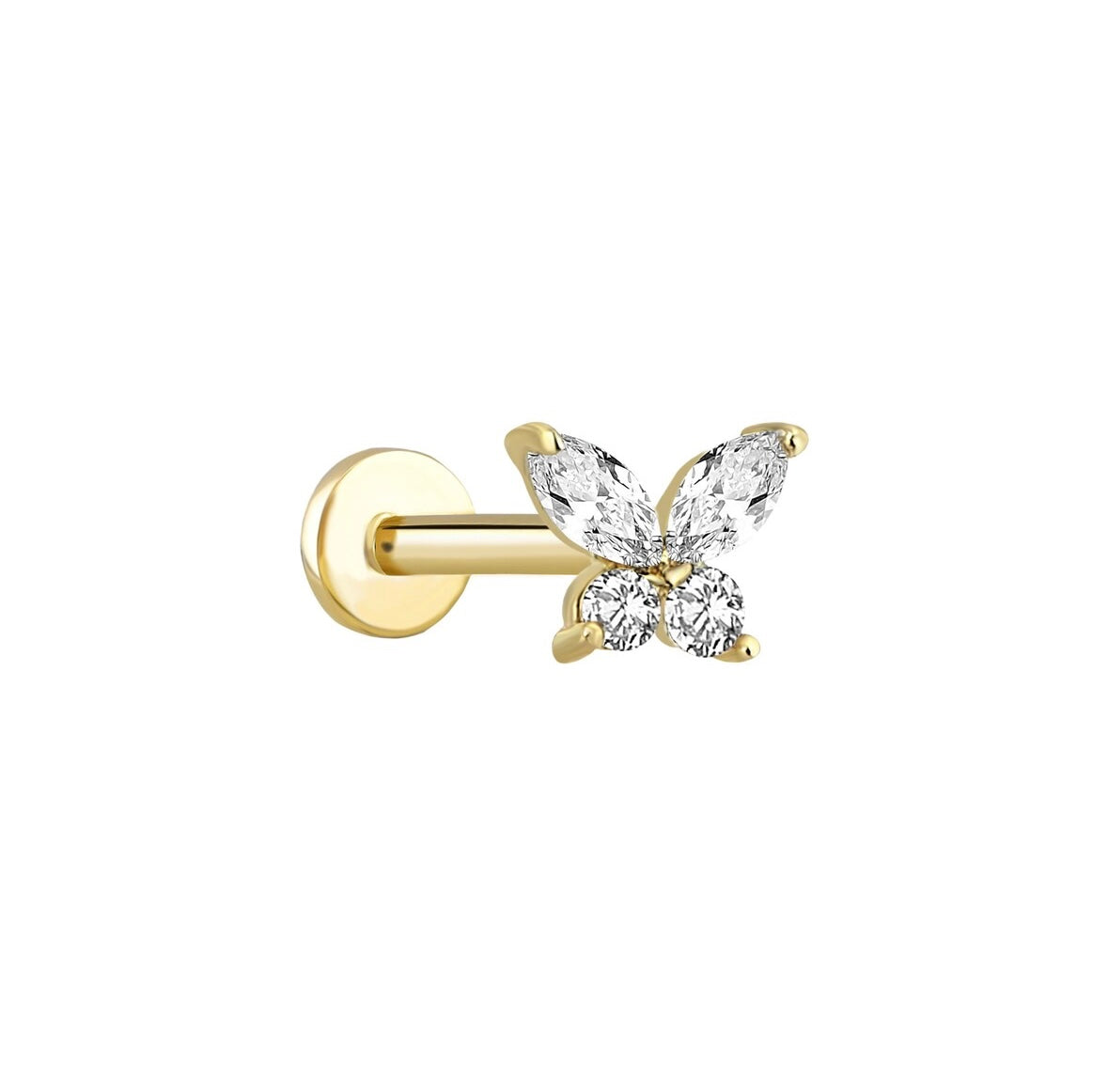 Butterfly Gold Piercing