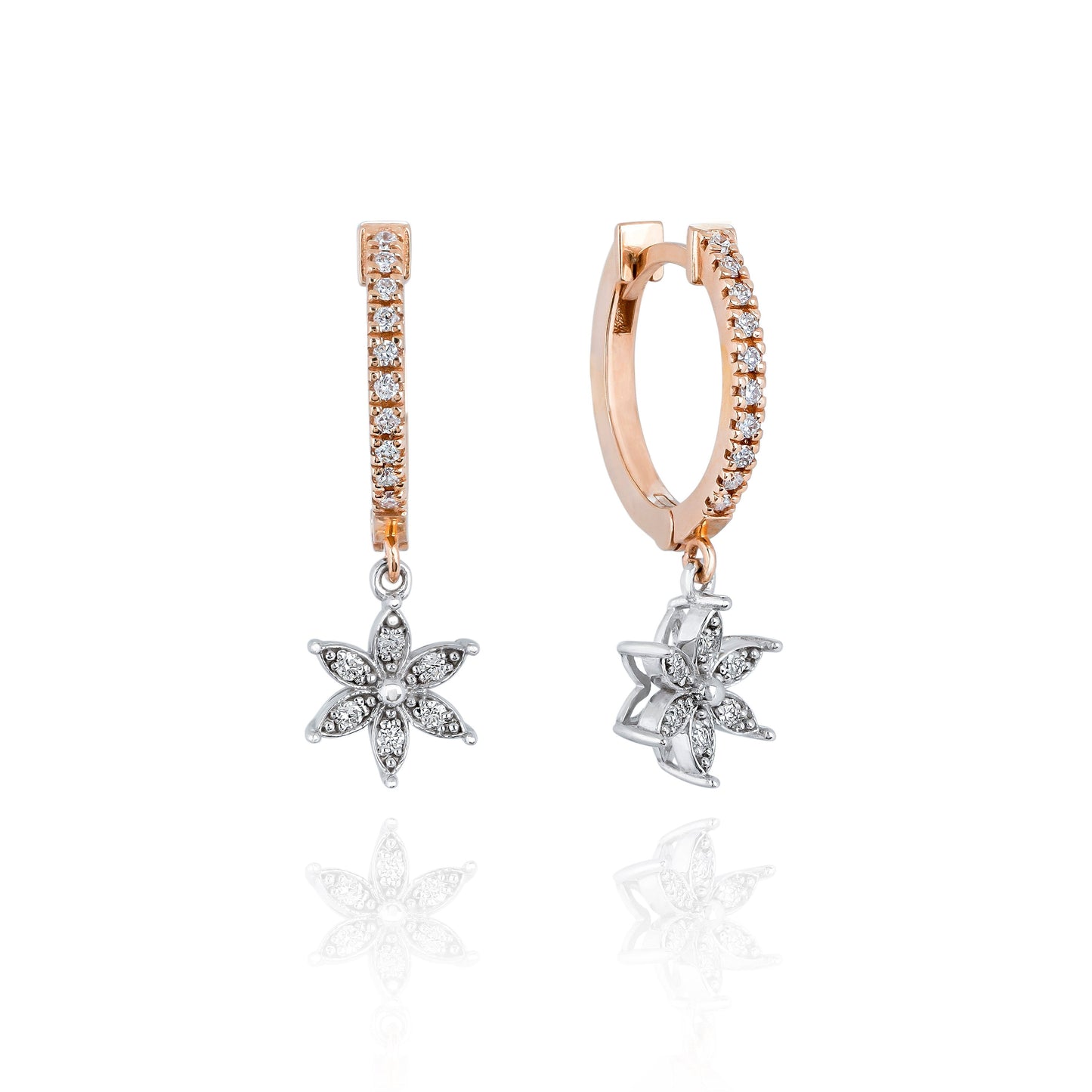 Floral Diamond Earrings