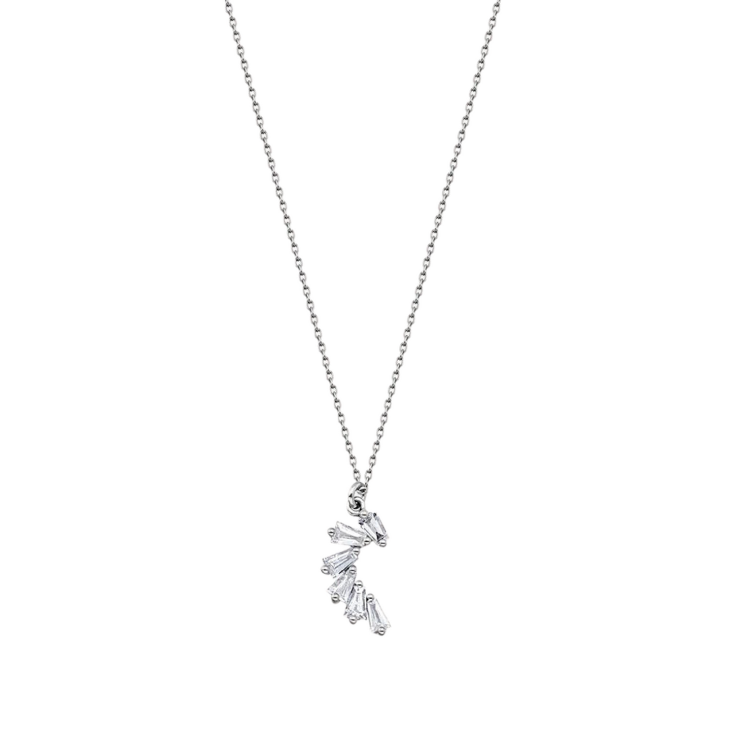 Baguette Diamond Necklace