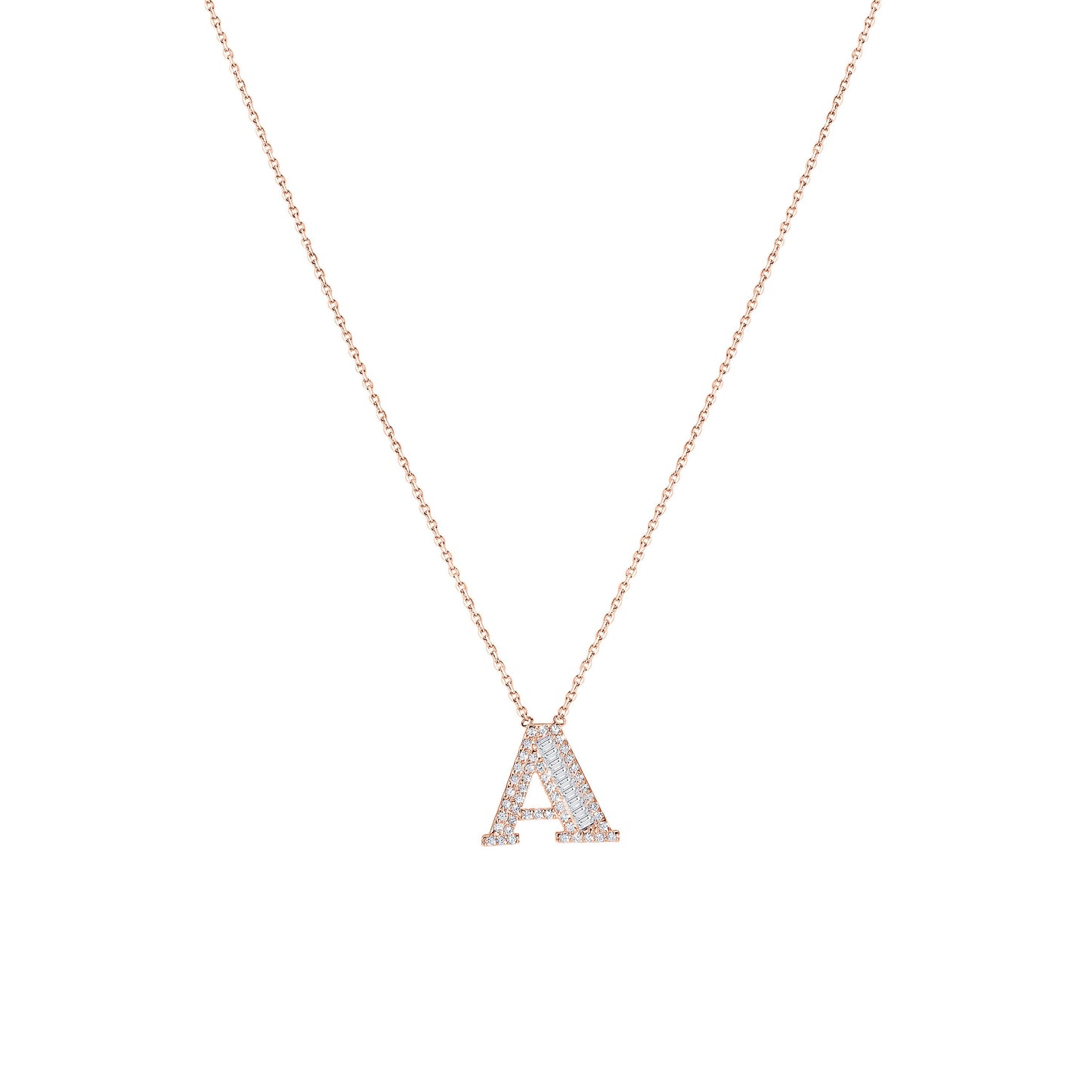Letter Diamond Necklace