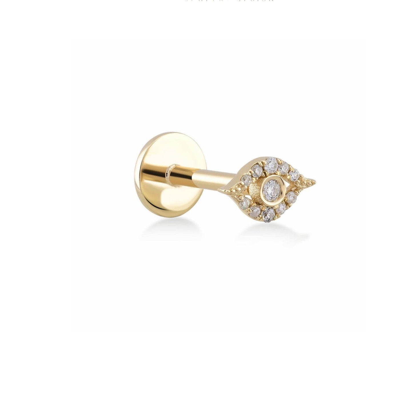 Eye Diamond Gold Piercing