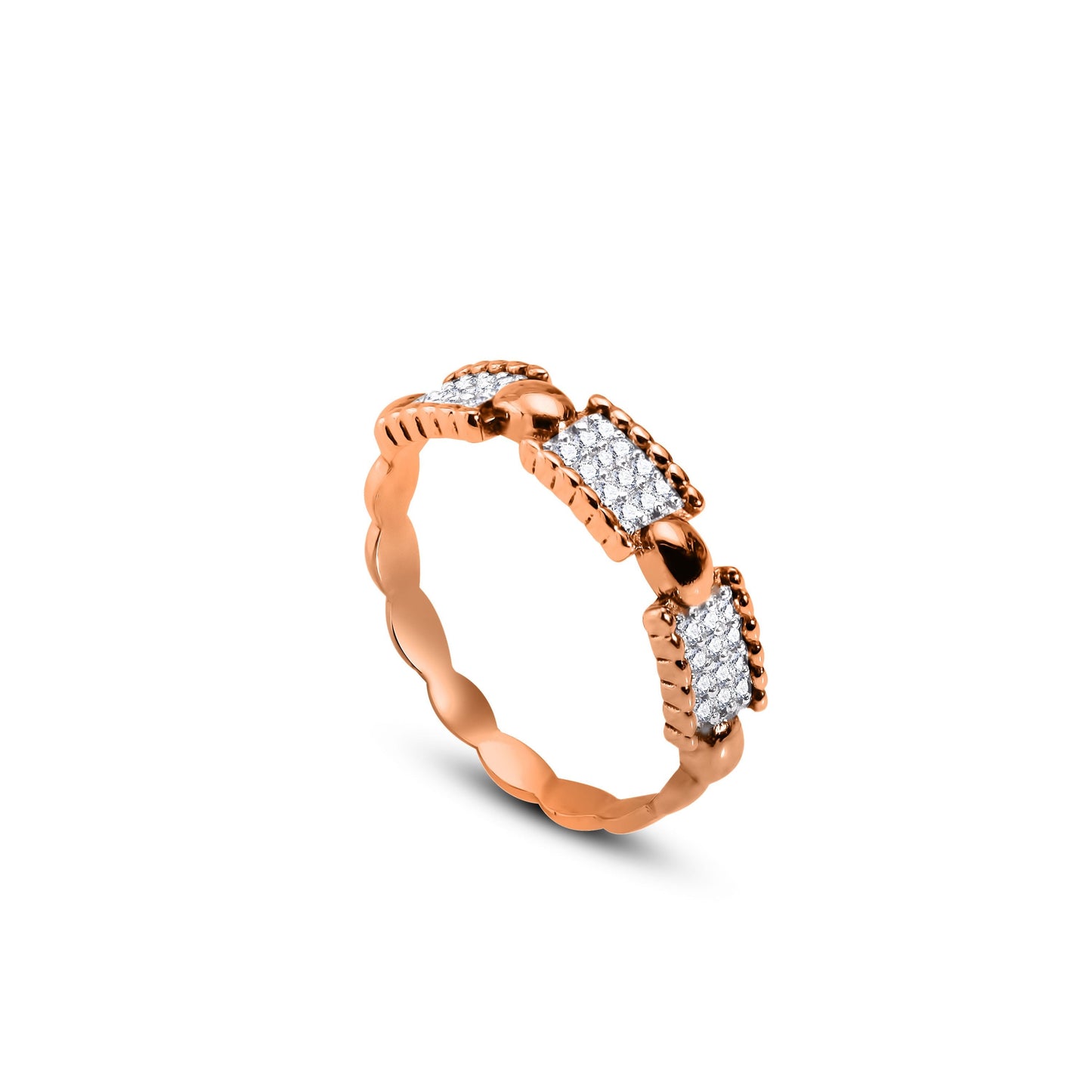 Rectangle Diamond Ring