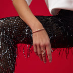 Halfy Star 14K altın bileklik yakın çekim, pırlanta detayları