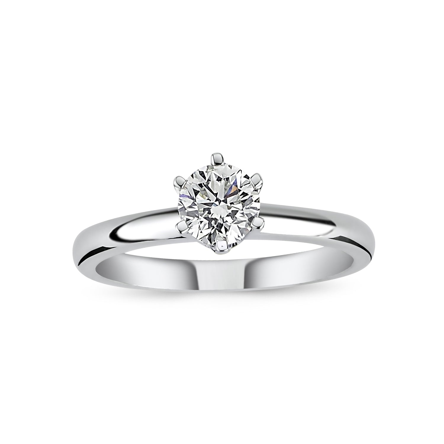 1.20 ct E-SI2 HRD sertifikalı pırlanta tektaş yüzük 18K altın