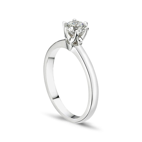 1.20 ct E-SI2 HRD sertifikalı pırlanta tektaş yüzük 18K altın