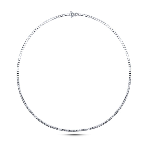 2.34 ct E-VS pırlanta taşlı 14K altın yarımtur suyolu kolye