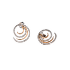 Eternity Küpe - 14K altın eternity küpe, 0.48 ct E-VS pırlanta