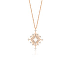 Capella 14K altın yıldız kolye 0.28 ct E-VS pırlanta kişiye özel üretim - Ala Fine Jewelry