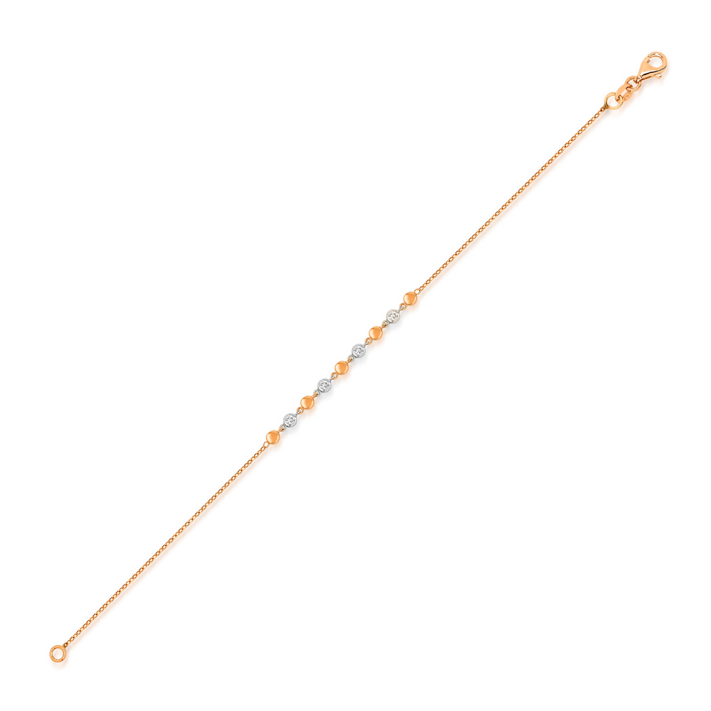 Button Bileklik detay görünümü - 14K altın pırlanta bileklik