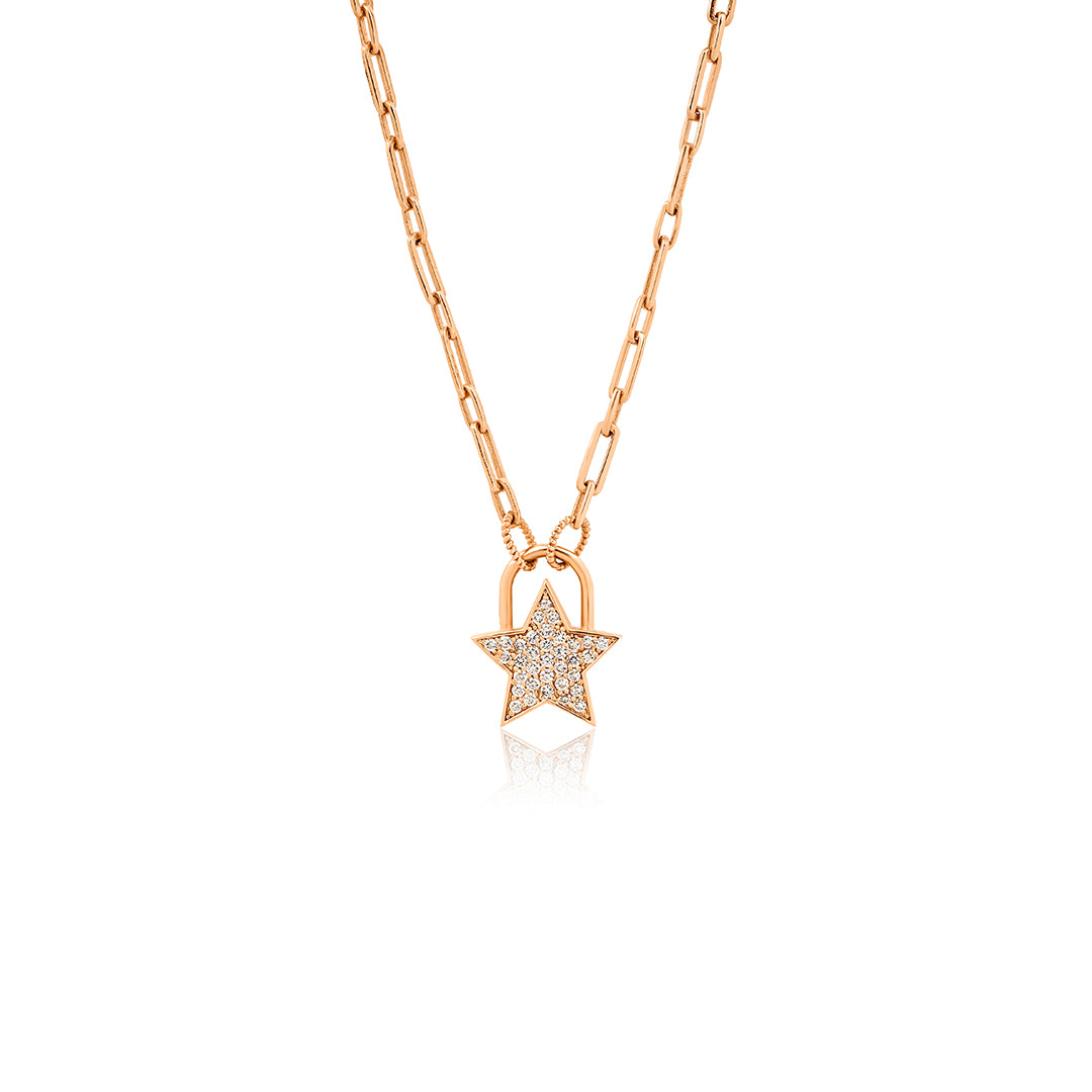 14K altın Alya kolye pırlanta detayları 