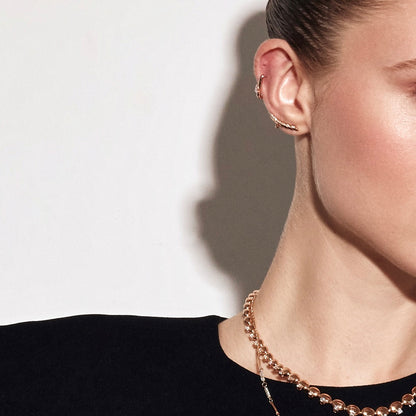 Ivy Line Küpe - 0.06 ct E-VS pırlanta detay görünümü