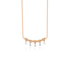 14K altın Mixed kolye pırlanta detayları