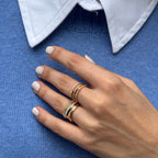 Morfoz yüzük detay görünüm - 14K altın pırlanta yüzük - Ala Fine Jewelry