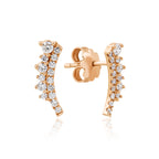 Duchess 14K altın pimli küpe 0.34 ct E-VS pırlanta - Ala Fine Jewelry