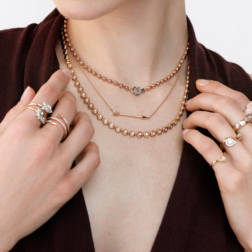 Unity Bubble Kolye - 0.12 ct E-VS pırlanta detay görünümü