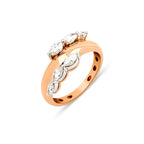 Harmony 14K altın pırlanta yüzük, zarif göz alıcı tasarım, 0.61 ct E-VS pırlanta detayları