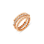 Bagora 14K altın pırlanta yüzük, zarif göz alıcı tasarım, 0.30 ct E-VS pırlanta detayları