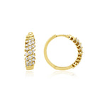 Navellis 14K altın pırlanta halka küpe, zarif tasarım, 0.66 ct E-VS pırlanta detayları