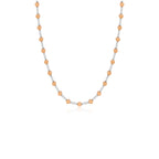 Rivior 14K altın pırlanta kolye, modern zarif tasarım, 1.02 ct E-VS pırlanta detayları, 42 cm zincir