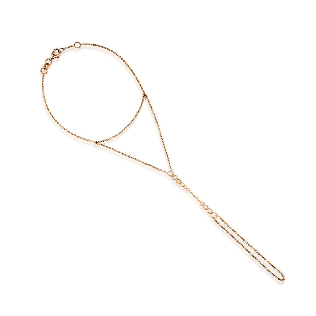 Flow Şahmeran 14K altın pırlanta şahmeran, zarif tasarım, 0.21 ct E-VS pırlanta detayları