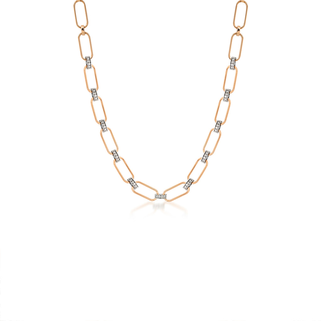 14K altın Loop kolye, 0.31 ct E-VS pırlanta taşlı, zarif halka tasarımı