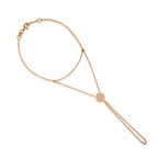 4K altın Circular Şahmeran bileklik, 0.17 ct E-VS pırlanta taşlı