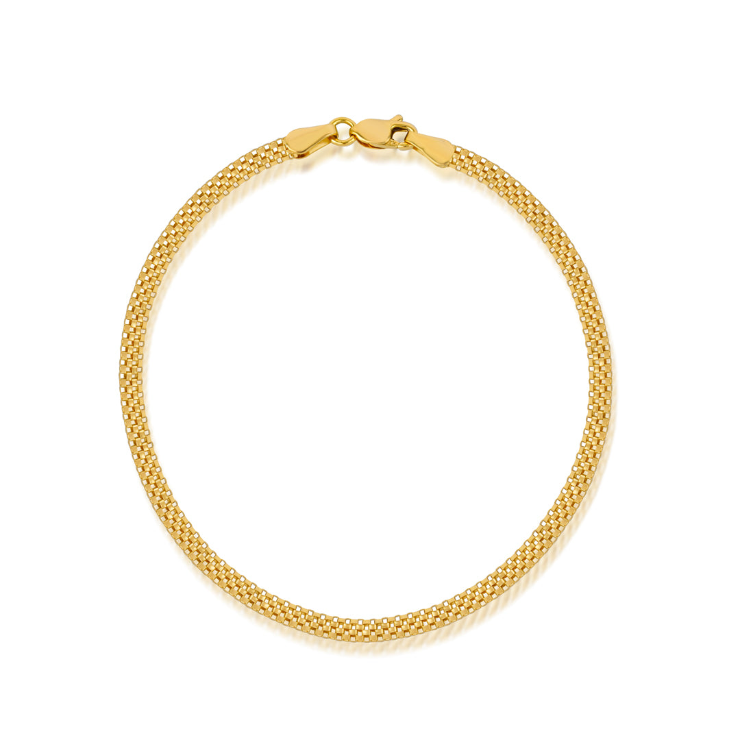 Rectango erkek bileklik 14K altın - ürün detay görünümü