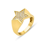 Shine it Yüzük - 0.31 ct pırlanta modern tasarım 14K altın yüzük detay görünümü