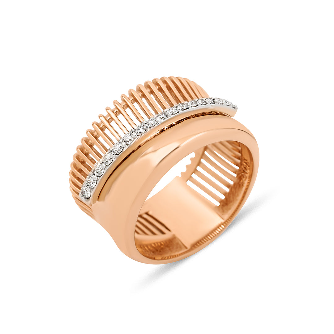 Morfoz 14K altın yüzük 0.19 ct E-VS pırlanta - Ala Fine Jewelry