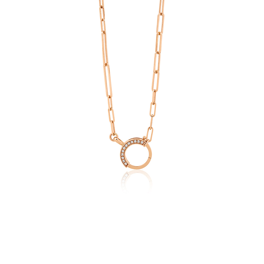 Infinit 14K altın kolye 0.12 ct E-VS pırlanta - Ala Fine Jewelry