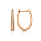 Undo 14K altın halka küpe 0.32 ct E-VS pırlanta - Ala Fine Jewelry