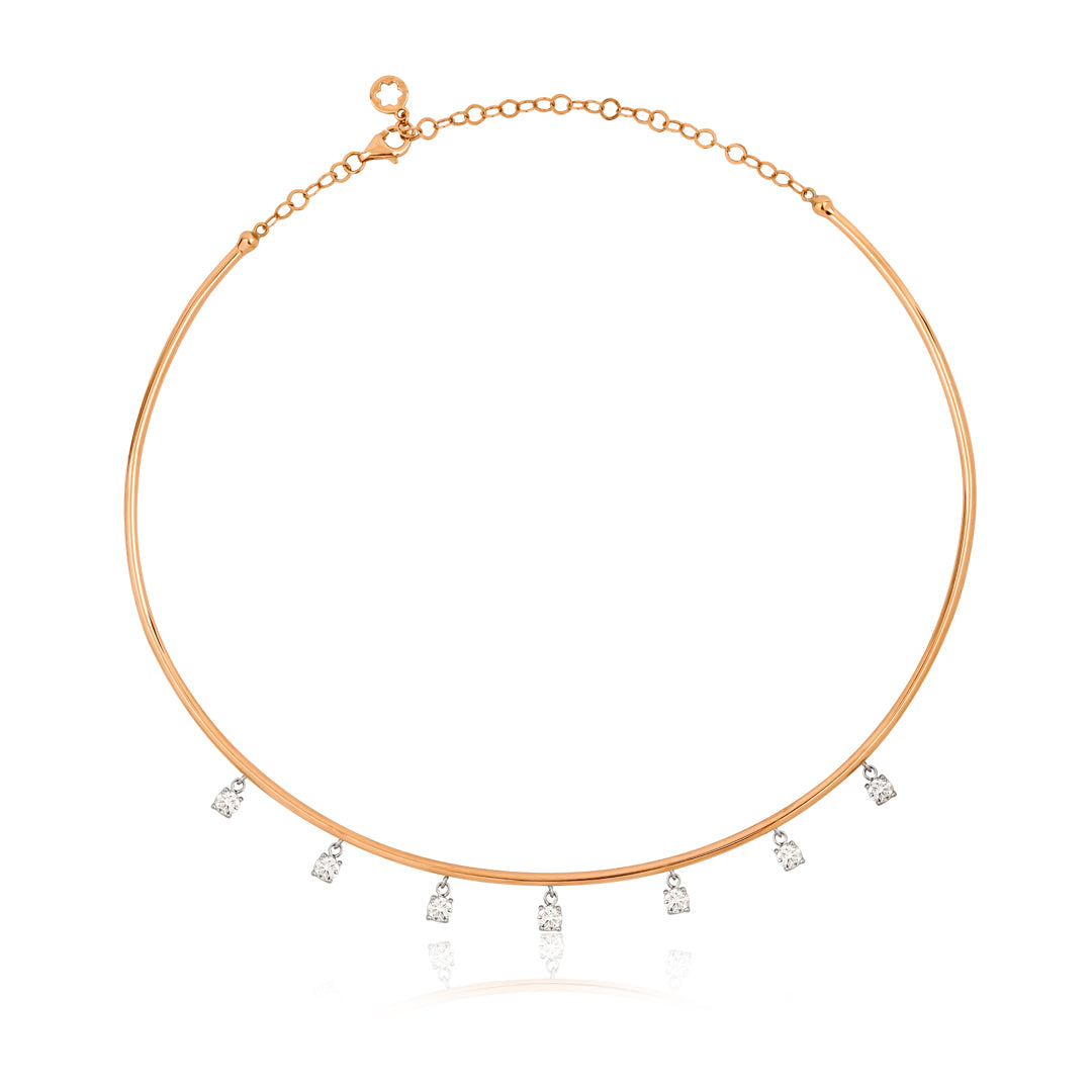 Diamond Choker 14K altın gerdanlık detay görünümü, pırlanta detayları