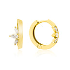 Celeste Mini pırlanta küpe 14K altın 0.33ct E-VS sertifikalı detay görünüm