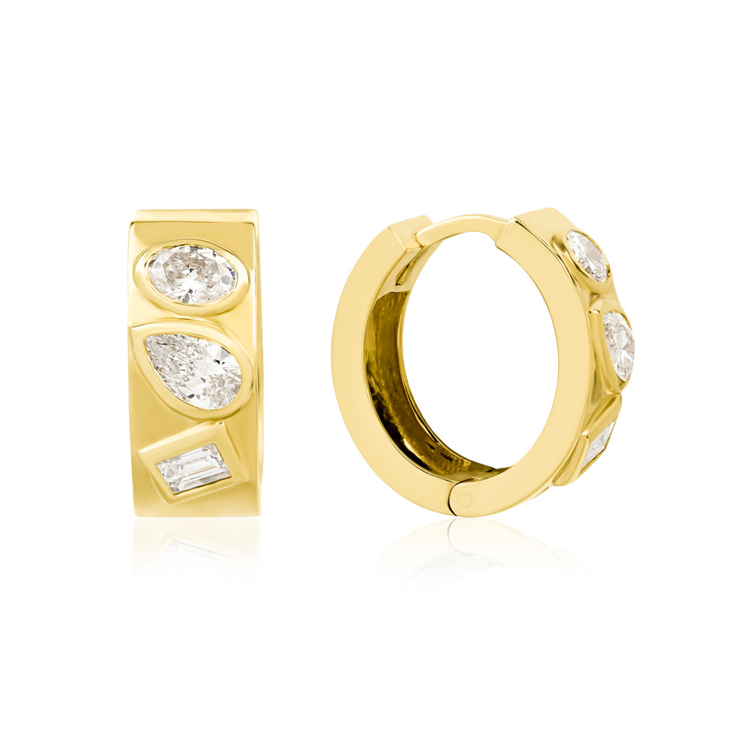 Regalia pırlanta küpe 14K altın 0.83ct E-VS sertifikalı detay görünüm