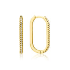 Flow pırlanta küpe 14K altın 0.19ct E-VS sertifikalı detay görünüm