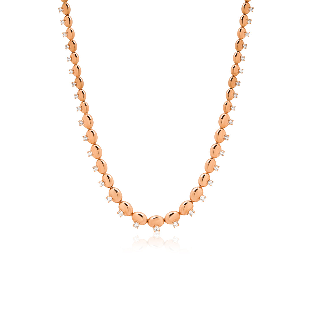 Aura Kolye - 14K altın pırlanta kolye ön görünüm