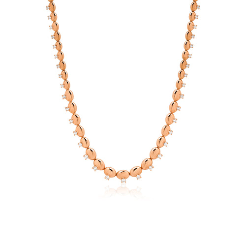 Aura Kolye - 14K altın pırlanta kolye ön görünüm