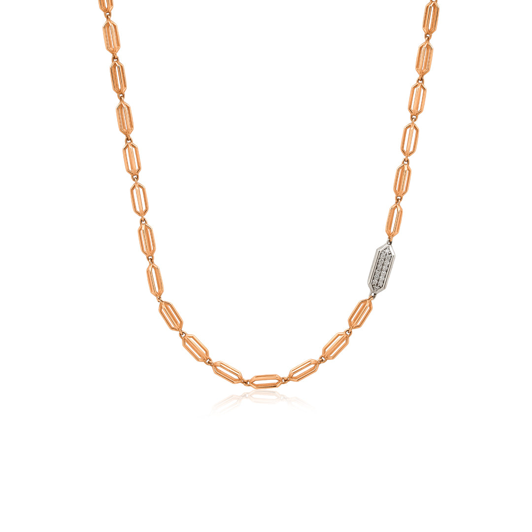 Solin Kolye - 14K altın pırlanta kolye ön görünüm