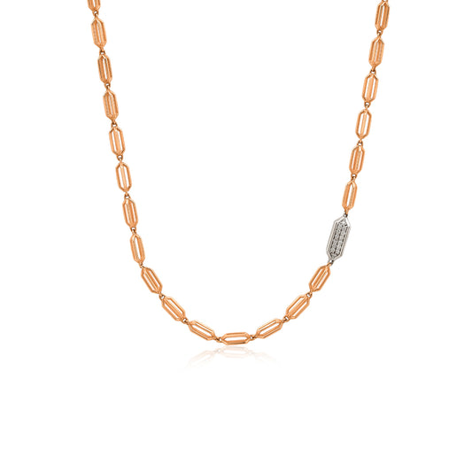 Solin Kolye - 14K altın pırlanta kolye ön görünüm