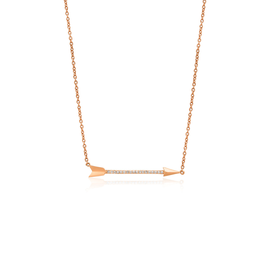 Orbit Kolye - 14K altın pırlanta kolye ön görünüm