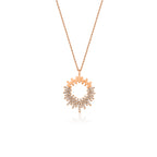 Solaris Kolye - 14K altın pırlanta kolye ön görünüm