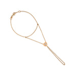 Love Şahmeran 14K altın bileklik detay görünümü, pırlanta detayları