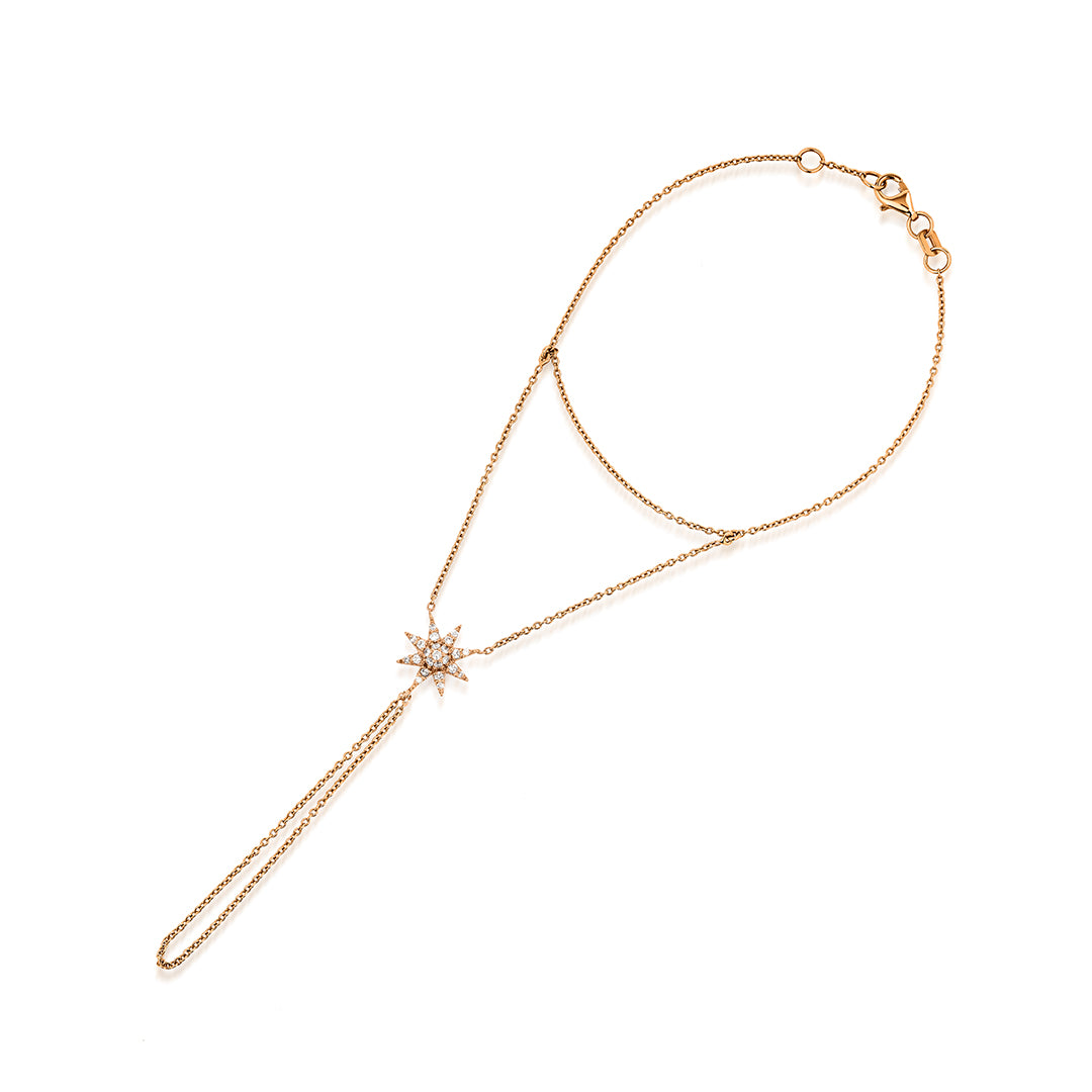 Starlink Şahmeran 14K altın pırlanta, zarif göz alıcı tasarım, 0.24 ct E-VS pırlanta detayları