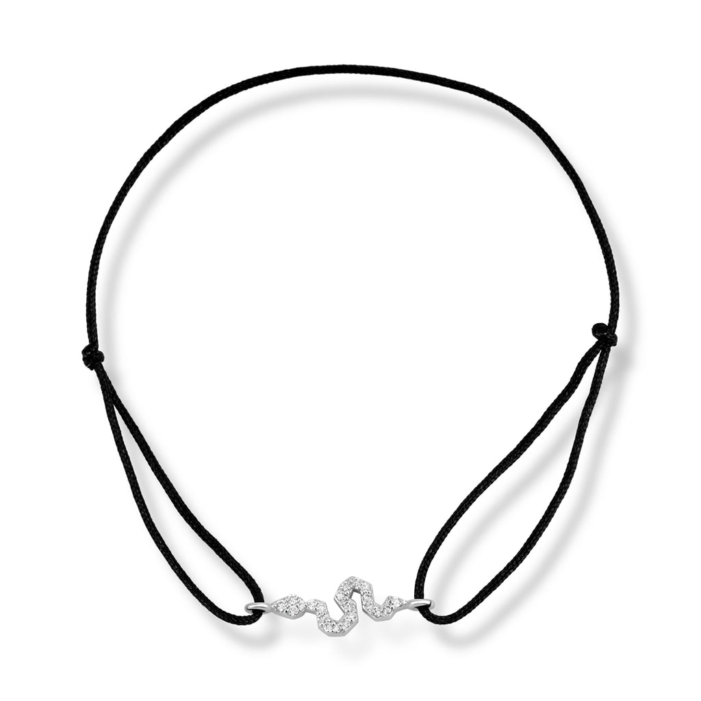 Serpent Flow 14K altın ipli bileklik pırlanta yılan figürlü - Ala Fine Jewelry