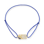 Cosmic Shield 14K altın ipli bileklik pırlanta göz ve nazarlık figürlü - Ala Fine Jewelry